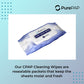 PurePAP CPAP Cleaning Wipes (30 Wipes) - 100% Cotton Sheets - Alcohol-Free CPAP wipes - Natural Ingredients w/ Aloe Vera & Vitamin E - Resealable Packet - CPAP Supplies