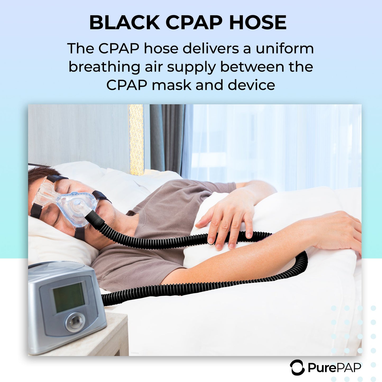 PurePAP - CPAP Hose Replacement, Standard Tube 22mm, 6 Foot CPAP Tubing